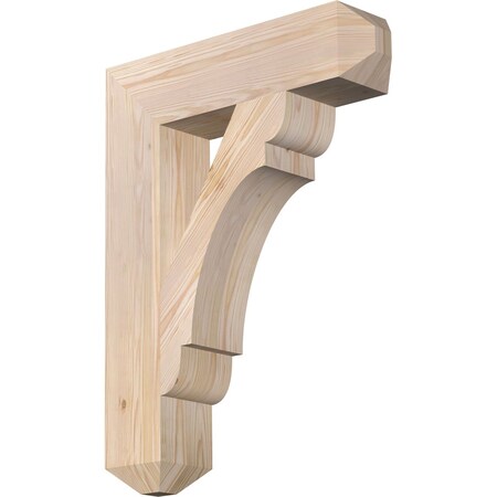 Ekena Millwork Olympic Craftsman Smooth Bracket, Douglas Fir, 5 1/2"W x 24"D x 32"H BKT06X24X32OLY04SDF